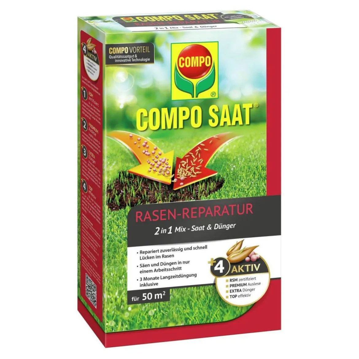 Compo Rasen Reparatur Mix 1,2 kg für 50 m²