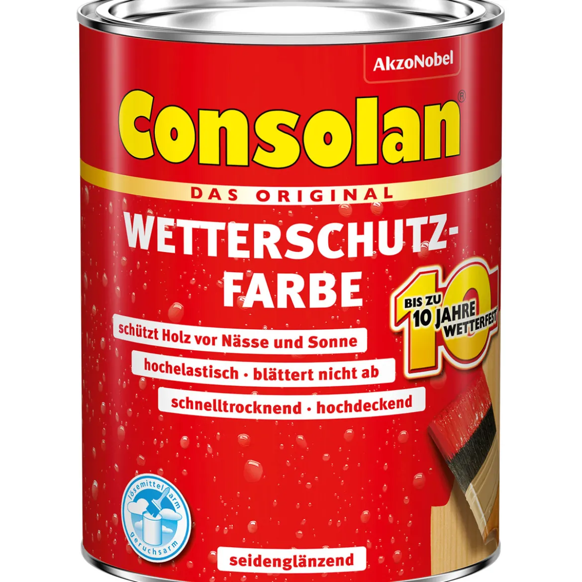 Consolan Wetterschutz-Farbe moosgrün 0,75 L