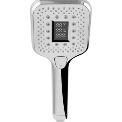 Cornat SMARTLY Handbrause chrom mit Echtzeit-Digitalanzeige