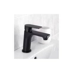Cornat Waschtischarmatur-Set Edition Black, Druck-Ablauf, Farbe: Schwarz