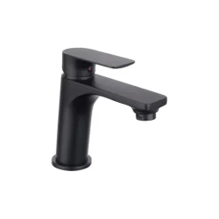 Cornat Waschtischarmatur-Set Edition Black, Druck-Ablauf, Farbe: Schwarz
