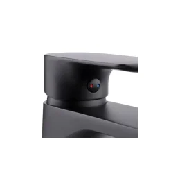 Cornat Waschtischarmatur-Set Edition Black, Druck-Ablauf, Farbe: Schwarz