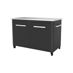 Cozze Aussentisch m/2 Tueren,Muelleimer und 4 Raedern. Top in