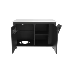Cozze Aussentisch m/2 Tueren,Muelleimer und 4 Raedern. Top in