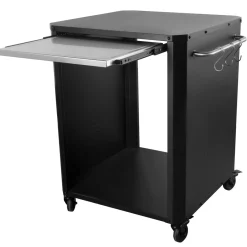Cozze Outdoor-Tisch 60x60x83,5cmm/Ausziehtisch in Edelstahl u. 4 Raeder