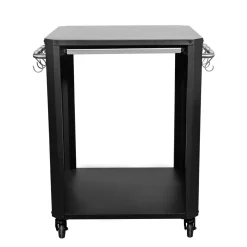 Cozze Outdoor-Tisch 60x60x83,5cmm/Ausziehtisch in Edelstahl u. 4 Raeder