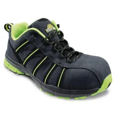 Damensicherheitshalbschuh S3 schwarz-grün Größe