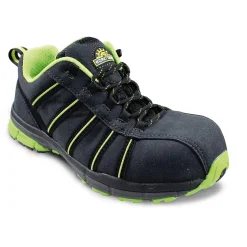 Damensicherheitshalbschuh S3 schwarz-grün Größe