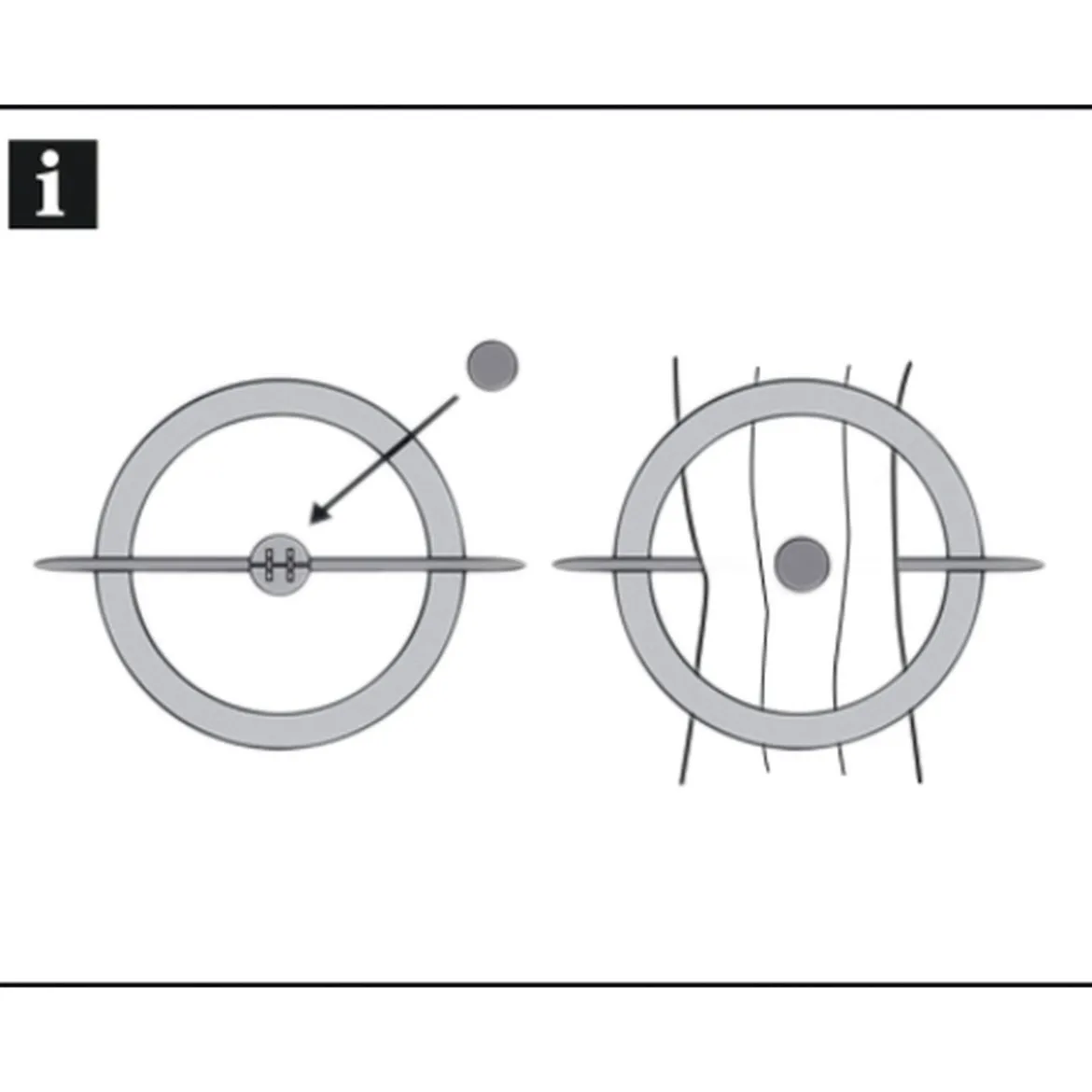 Dekoring m. Stab u. Magnet 18cm edels.optik