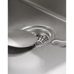 Design Abdeckung fuer runde Siebkorbventile 92mm,Edelstahl glaezend