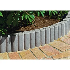 Dosfix Doppelpalisade 6 cm Durchm.25x9,4x6 cn mit Fase u. Kehle grau