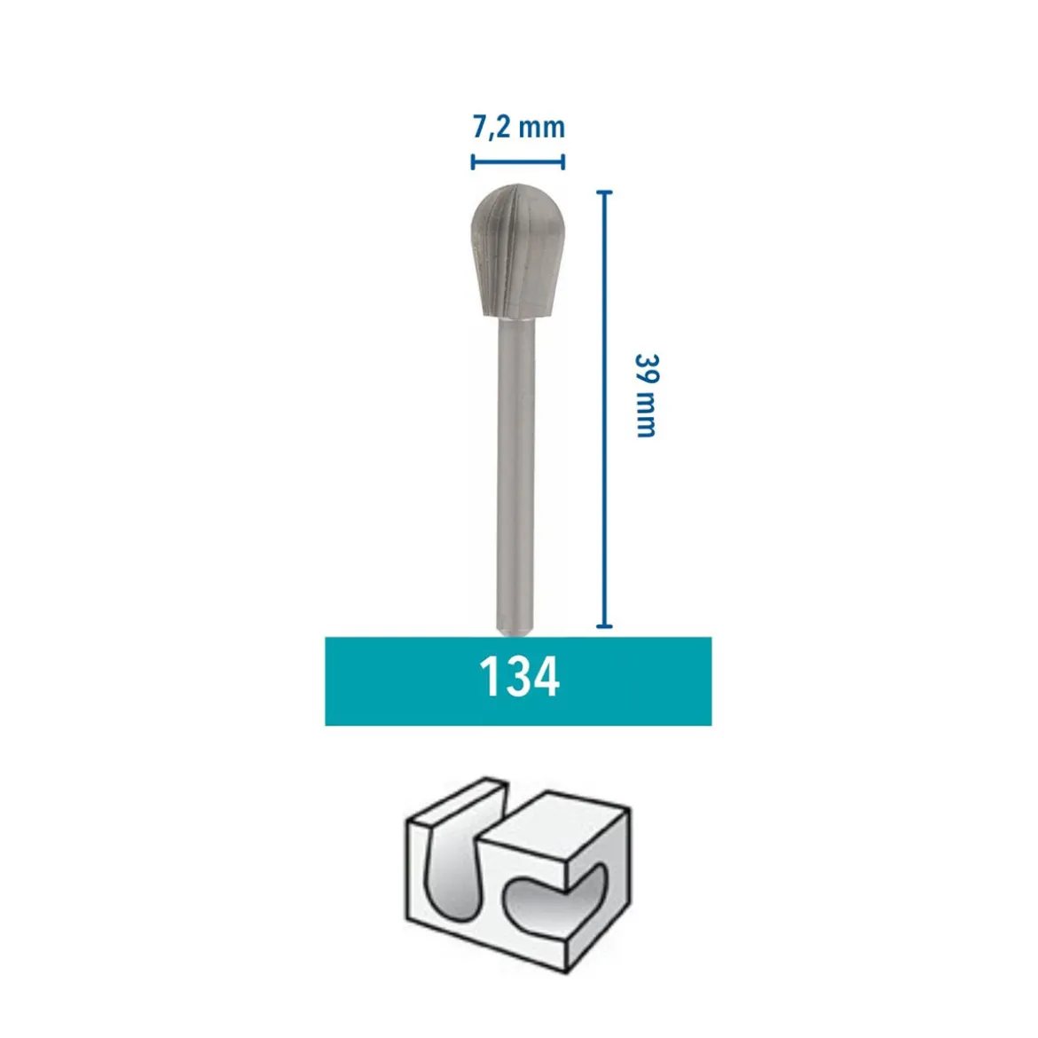 DremelHochgeschwindigkeits-Fräsmesser Durchmesser 7,9 mm