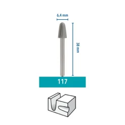 DremelHochgeschwindigkeits-Fräsmesser Durchmesser 6,3 mm