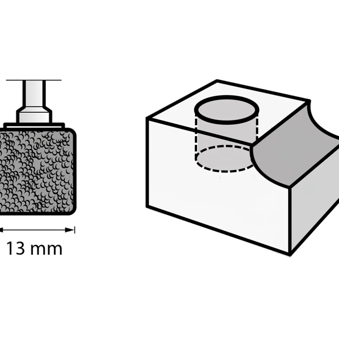 DremelSchleifband Durchmesser 13,0 mm Körnung 60