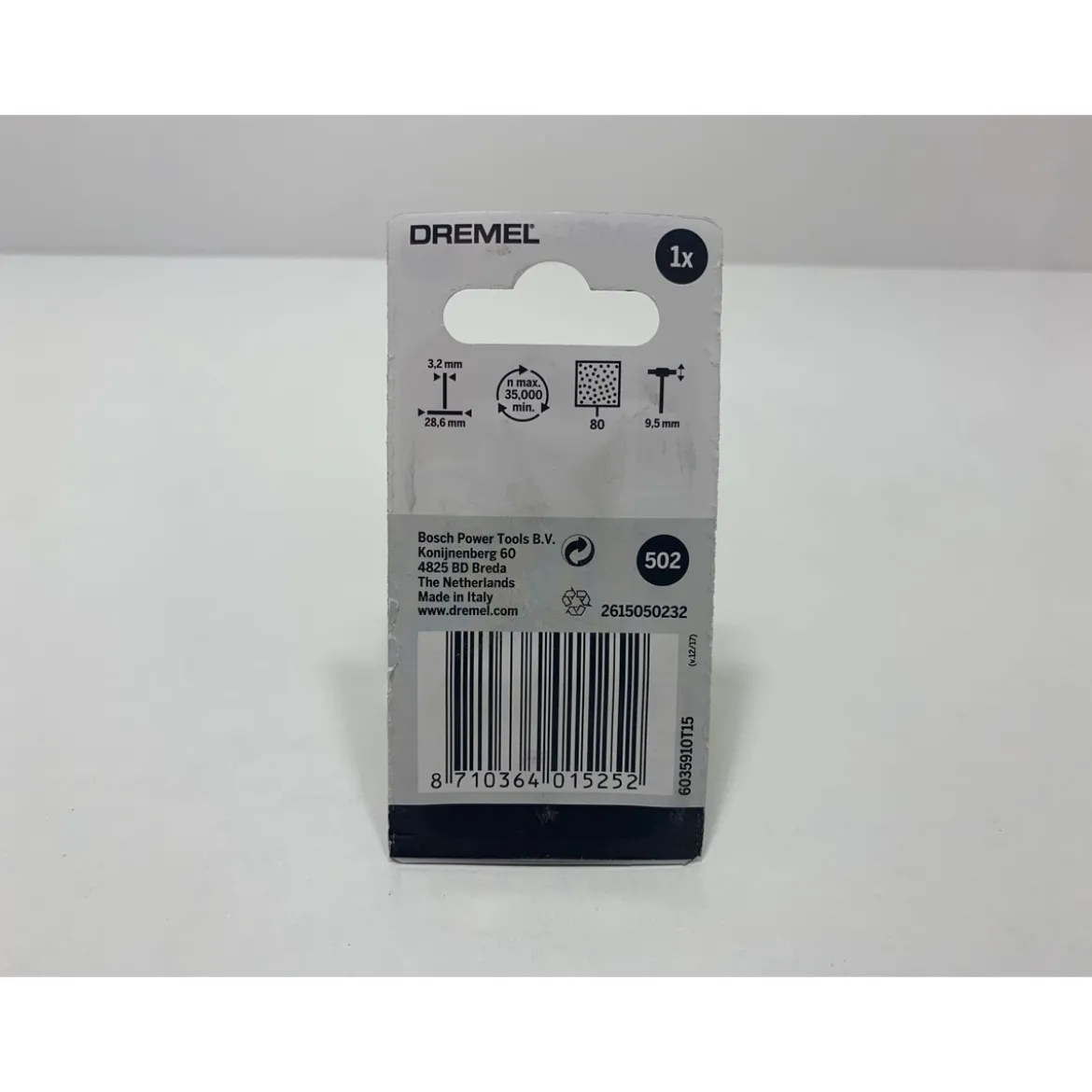 DremelSchleiffächer Breite 9,5 mm 80 Körnung