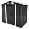 Durabil Gerätehaus Moritz carbon und weiß 204 x 186 x 132 cm