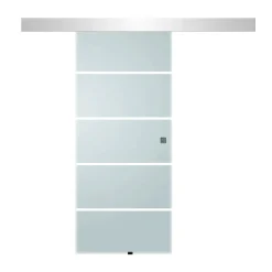 Durabil Glasschiebetür Stripes Soft Close 203,5 x 88 cm