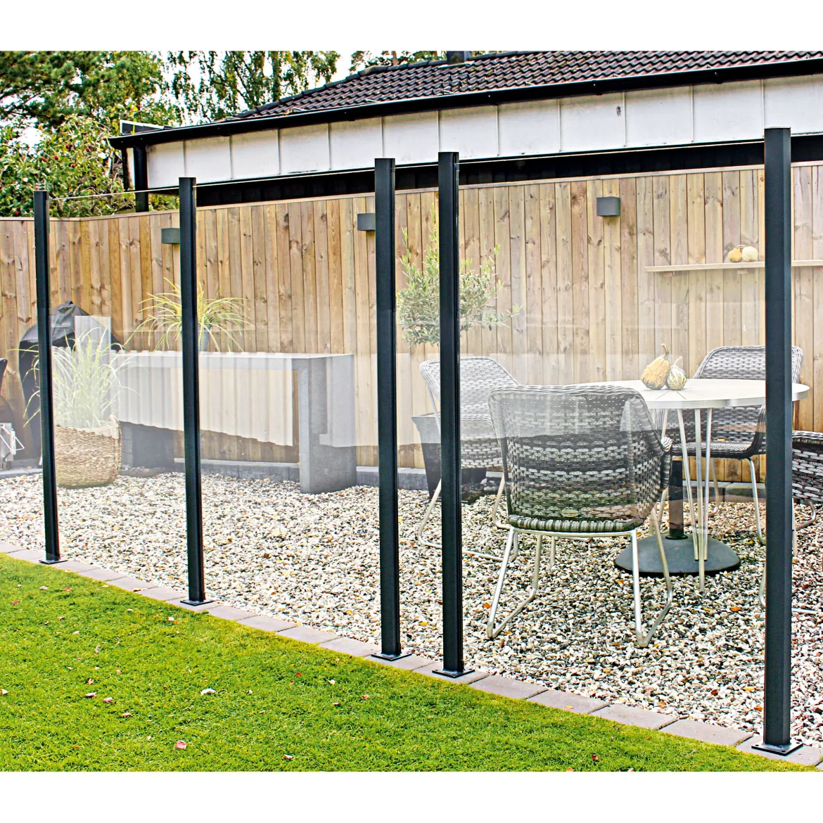 Durabil Glas-Windschutz klar 97,6 x 160 cm