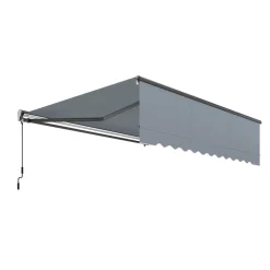 Durabil Halbkassettenmarkise 395x250cm für Wand- und Deckenmontage