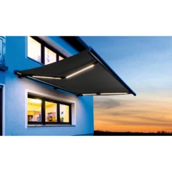 Durabil Markise inkl LED-Beleuchtung 400 x 300 cm anthrazit