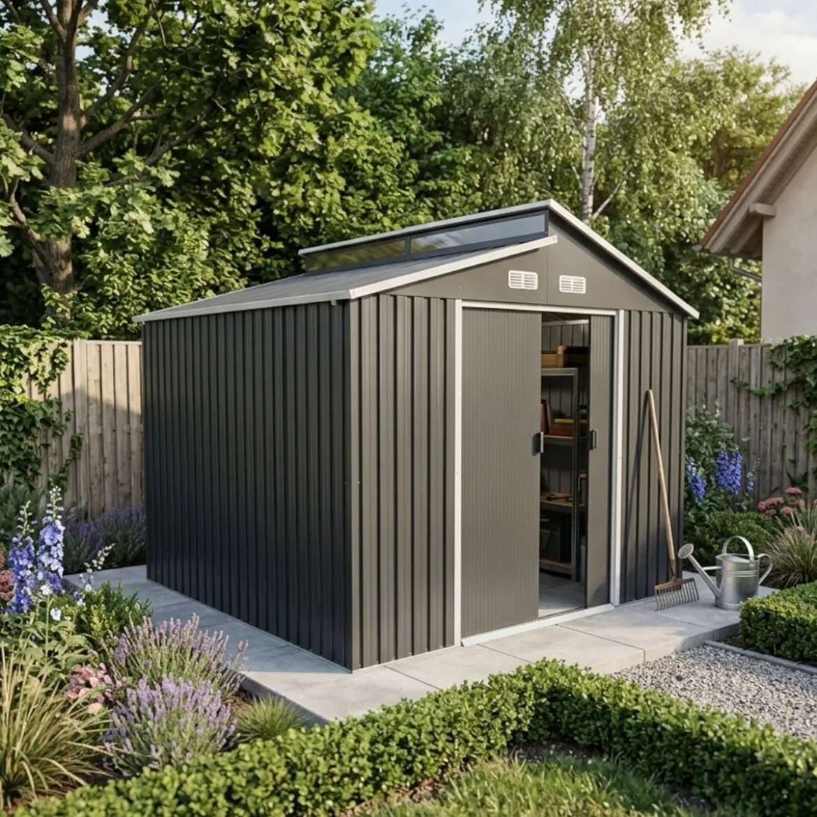 Durabil Metallgerätehaus Martin 2,78 x 2,34 x 2,6 m anthrazit