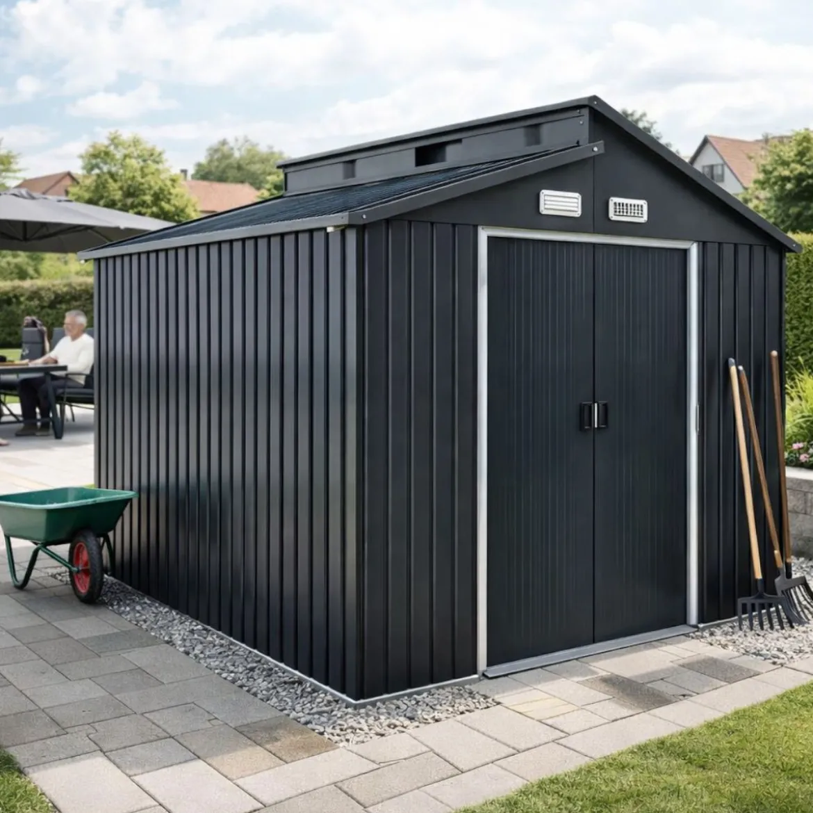 Durabil Metallgerätehaus Martin 2,78 x 2,34 x 2,6 m anthrazit