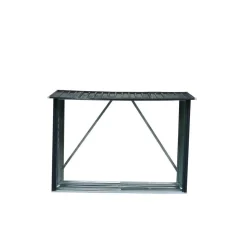 Durabil Metall-Kaminholzregal 217 x 155 x 89 cm grau