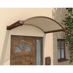 DURABIL Rundbogenvordach Typ NO-160Bronce braun 160x90x30 cm