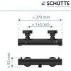 Duschthermostat London,schwarz-matt, 1/2Verbruehschutz und Wassersparfunktion