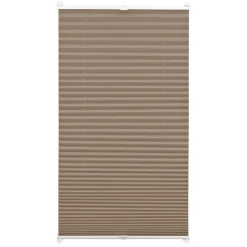 Easyfix Plissee mit 2 Bedienschienentaupe 80x130