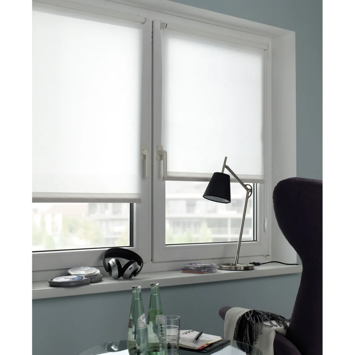 EasyFix Rollo reinweiss 120x150cm