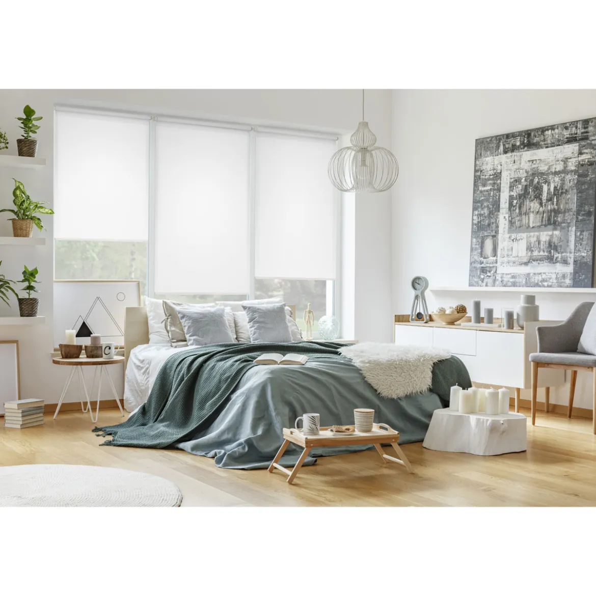 EasyFix Rollo reinweiss 120x150cm