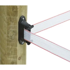Eck- und Streckenisolator Profi schwarz für 40 mm 6 Stück