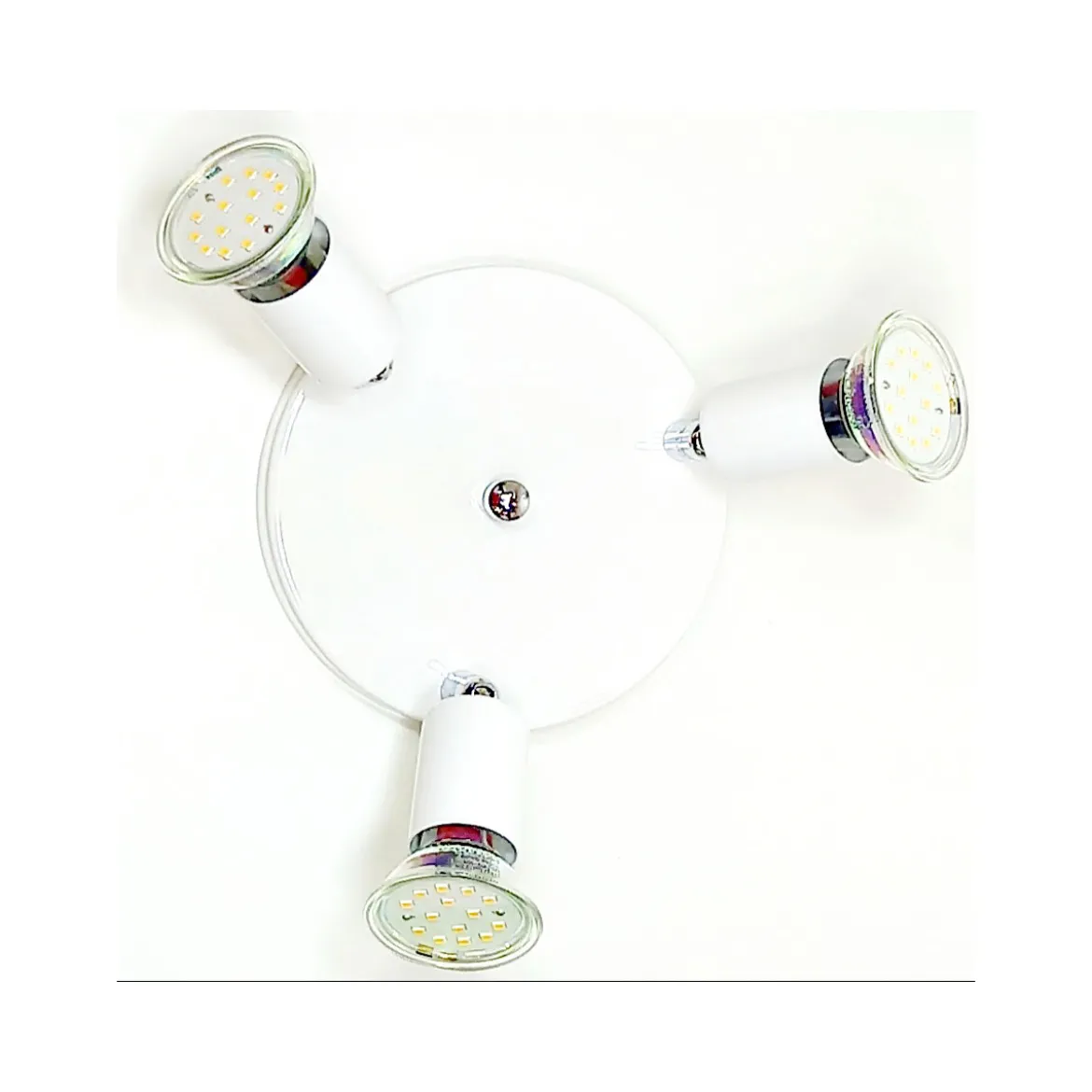 Eglo LED-Spotrondell Mini 3-flammig Durchmesser 14,5 x 7,5 cm weiß