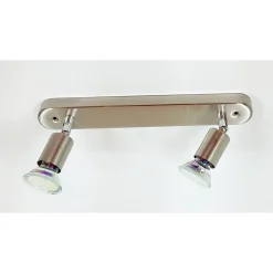 Eglo LED-Strahler Mini 2-flammig 30 x 4 cm nickel-matt