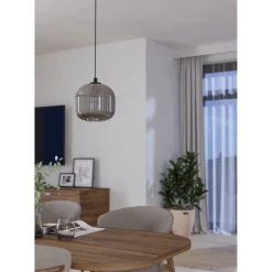 EgloLED Pendelleuchte Mantunalle 1 schwarz