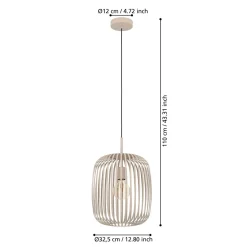 EgloLED Pendelleuchte Romazzina sandfarben