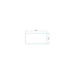 Einbauspuele ATHLOS 86x43,5 cm 1B 1DGranit Carbon