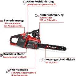 Einhell Akku-KettensaegeGP-LC 36/40 Li BL-Solo