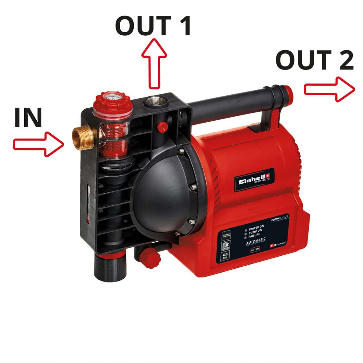 Einhell GE-AW1042FS Hauswasserautomat
