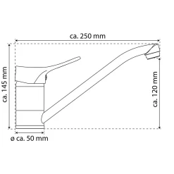 EislSpültischarmatur „Verona“ chrom 360° schwenkbar