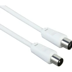 Empf.-Anschlusskabel 5 m weiss 75 dB