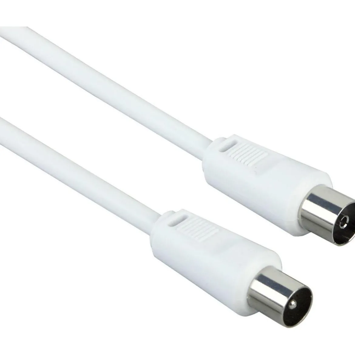 Empf.-Anschlusskabel 5 m weiss 75 dB