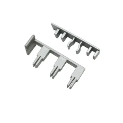 Endkappe System m. Ausklingg.für 3flg Schine grau