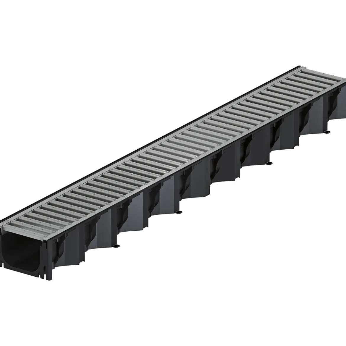 Entwässerungsrinne ACO Self Hexaline 2.0 schwarz 100 x 12,5 x 7,8 cm