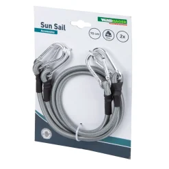 Expanderseil und Karabiner 70 cm, 2 St