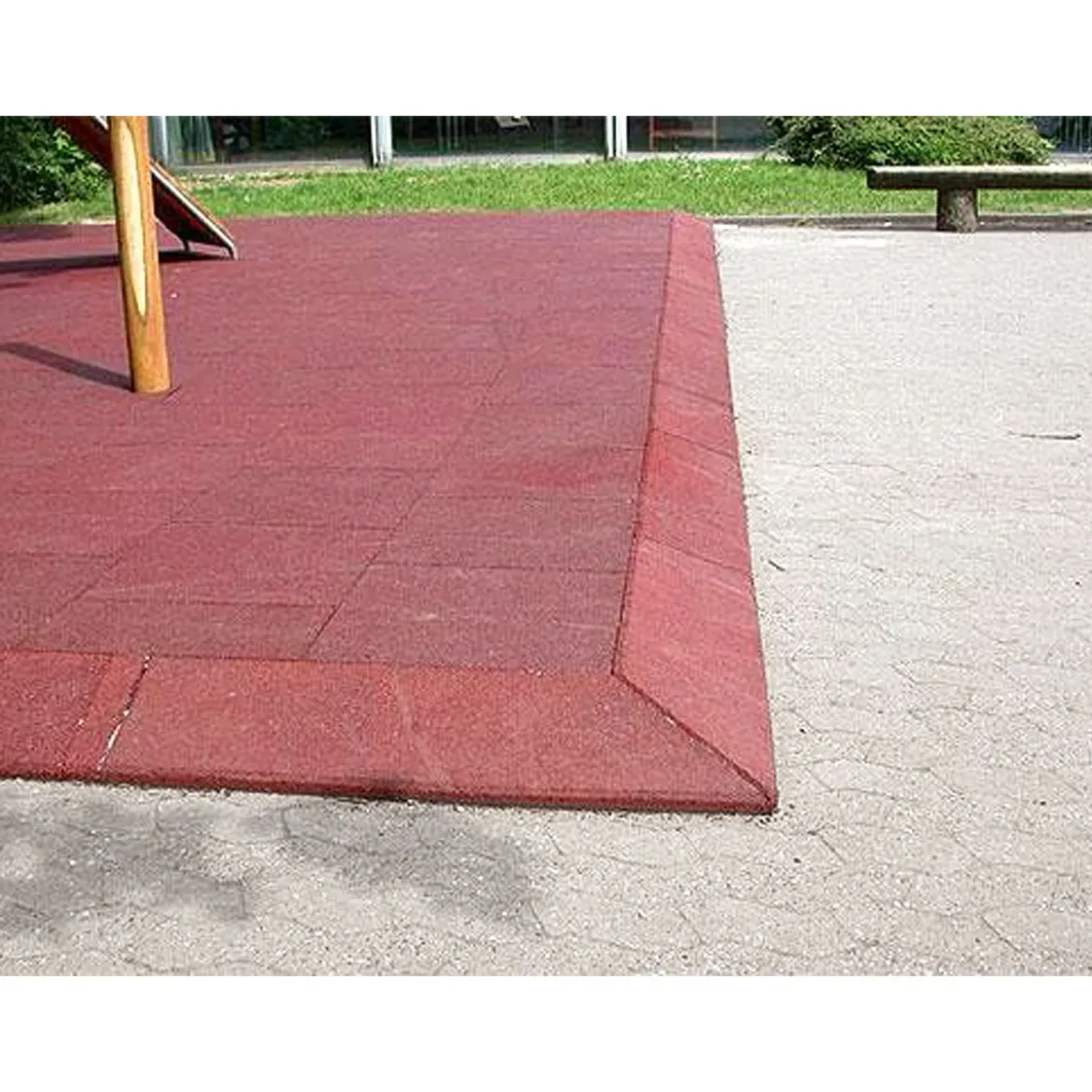 Fallschutzplatte 50 x 50 x 3 cm rot