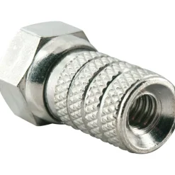 F-Aufdrehstecker 4mm 2Stück