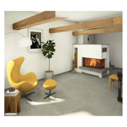 Feinsteinzeug Calm Gravel shadow rektifiziert 75 x 150 x 0,9 cm