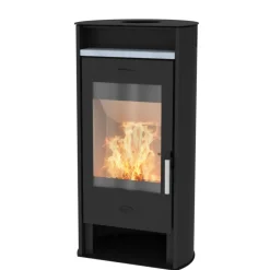 Fireplace Santa Fe 6kWStahl Anschl. oben/hinten 150mm